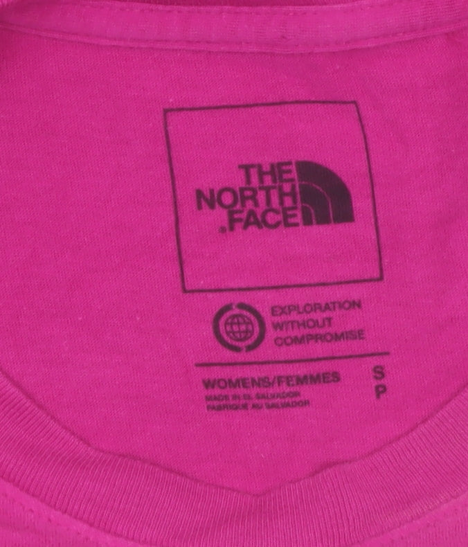 The North Face Womens Pink Short Sleeve Cotton T-Shirt Size S