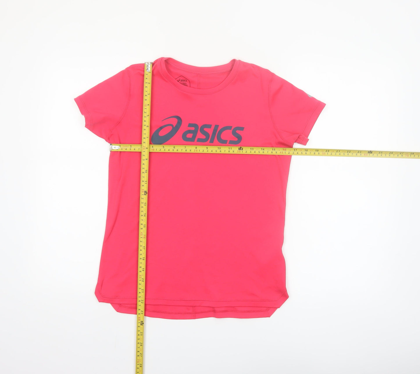 ASICS Womens Pink Short Sleeve Running T-Shirt Size S