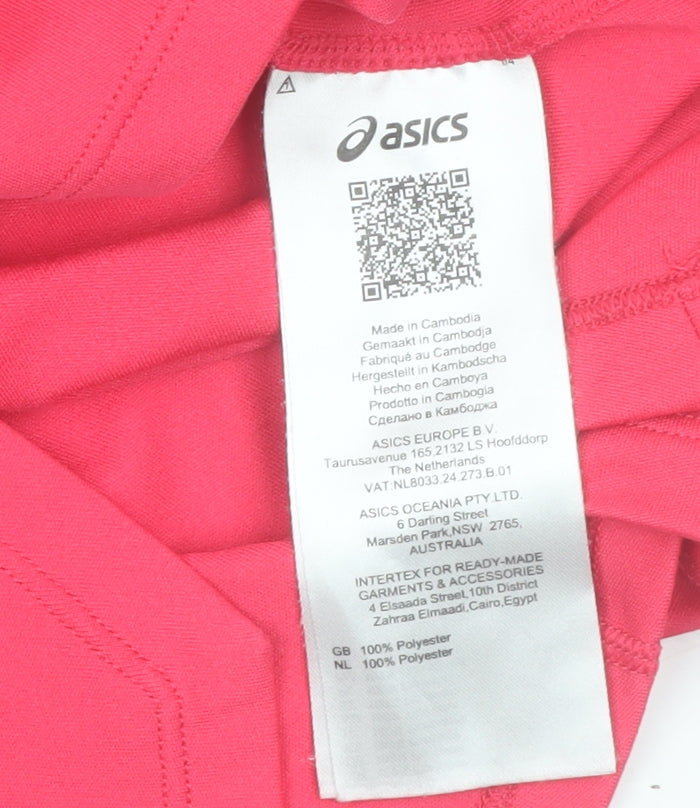 ASICS Womens Pink Short Sleeve Running T-Shirt Size S