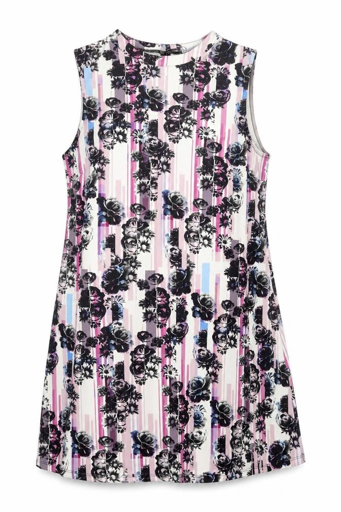 Definitions Women's Multicoloured Floral Shift Dress Size 18