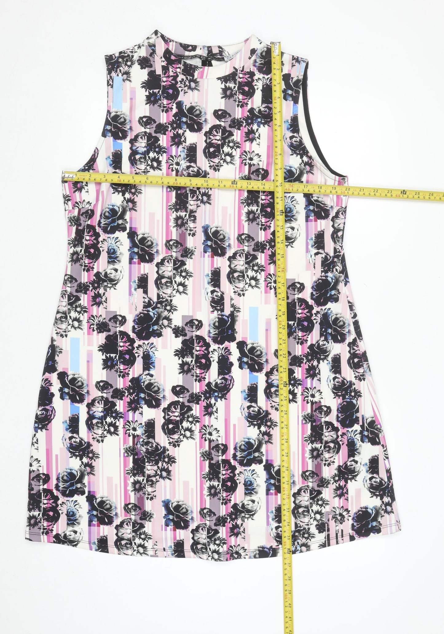Definitions Women's Multicoloured Floral Shift Dress Size 18
