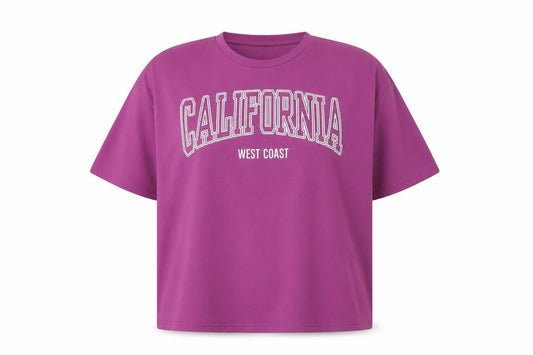 SHEIN Curve Women’s Purple California Graphic T-Shirt 2XL