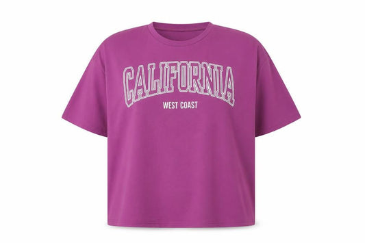 SHEIN Curve Women’s Purple California Graphic T-Shirt 2XL