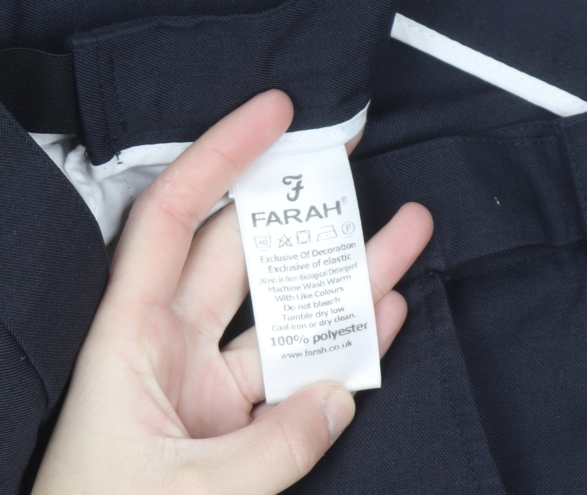 Farah Classic Men's Black 40x29 Dress Pants Trousers