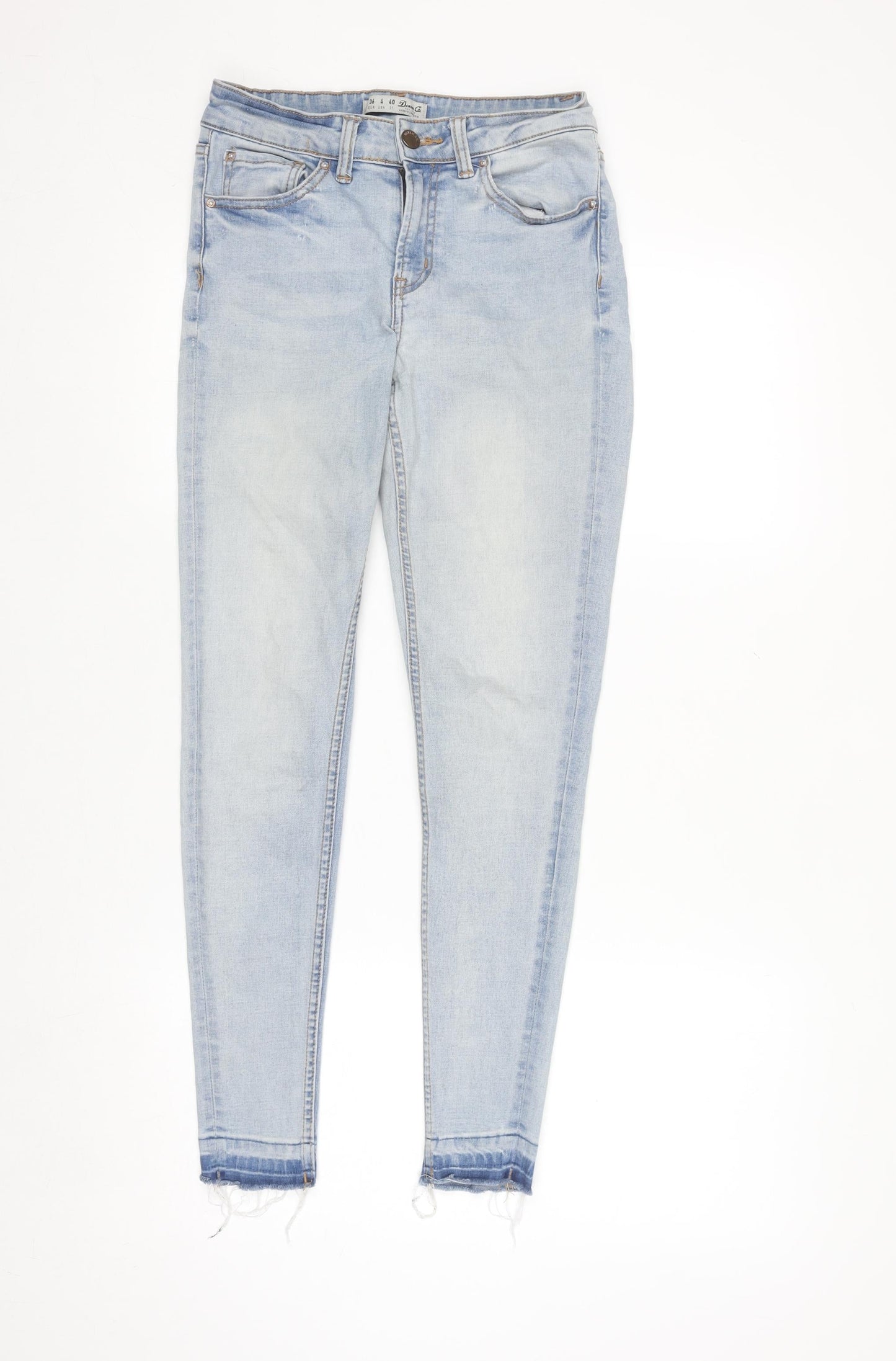 Denim Co Women's Light Blue Skinny Jeans Size 8 Mid Rise Stretch
