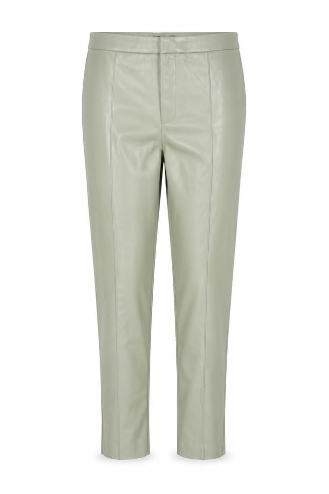 Primark Women's Green Faux Leather High Rise Tapered Trousers Size 14