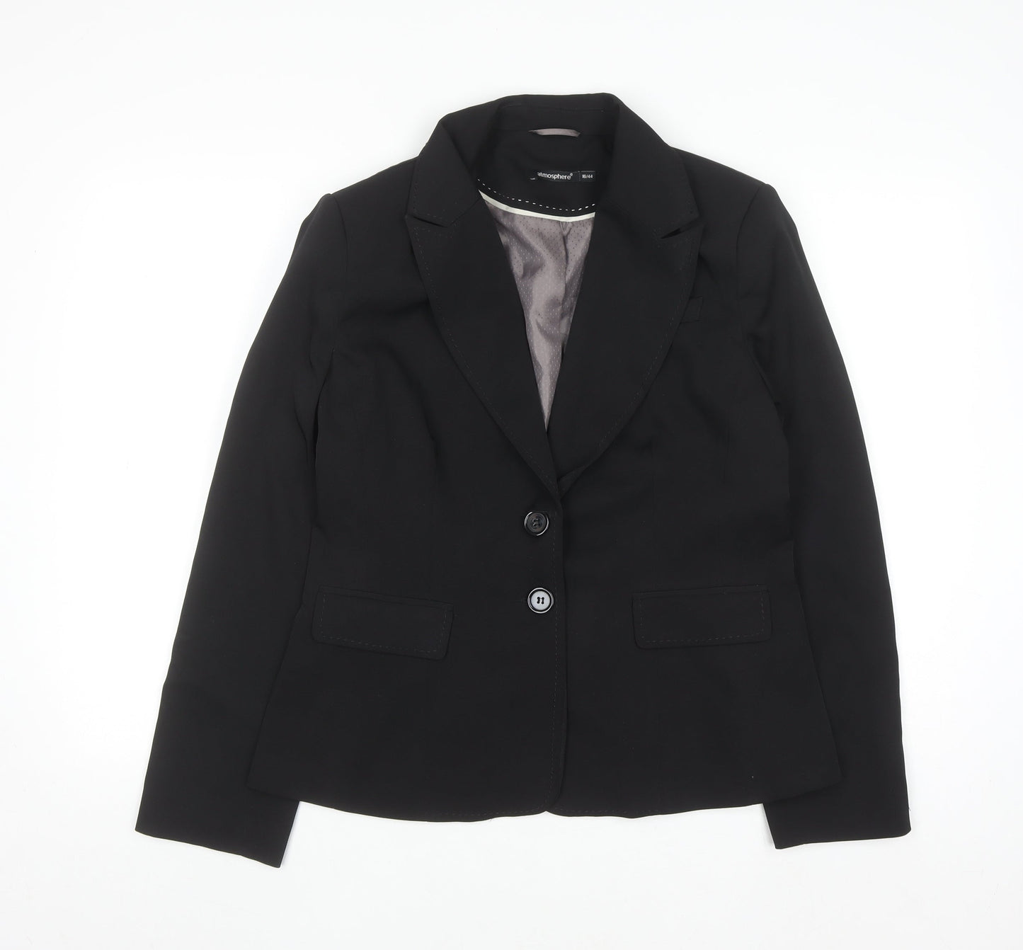 Atmosphere Women's Black Size 16 Single-Breasted Blazer Jacket