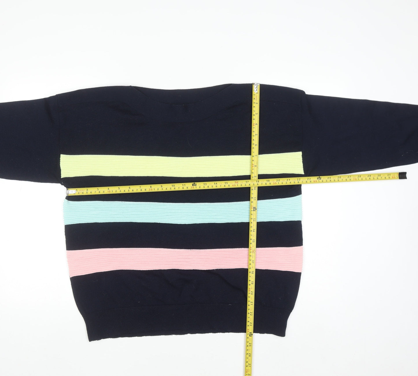 Dunnes Stores Women’s Multicoloured Stripe Knit Jumper Size 16