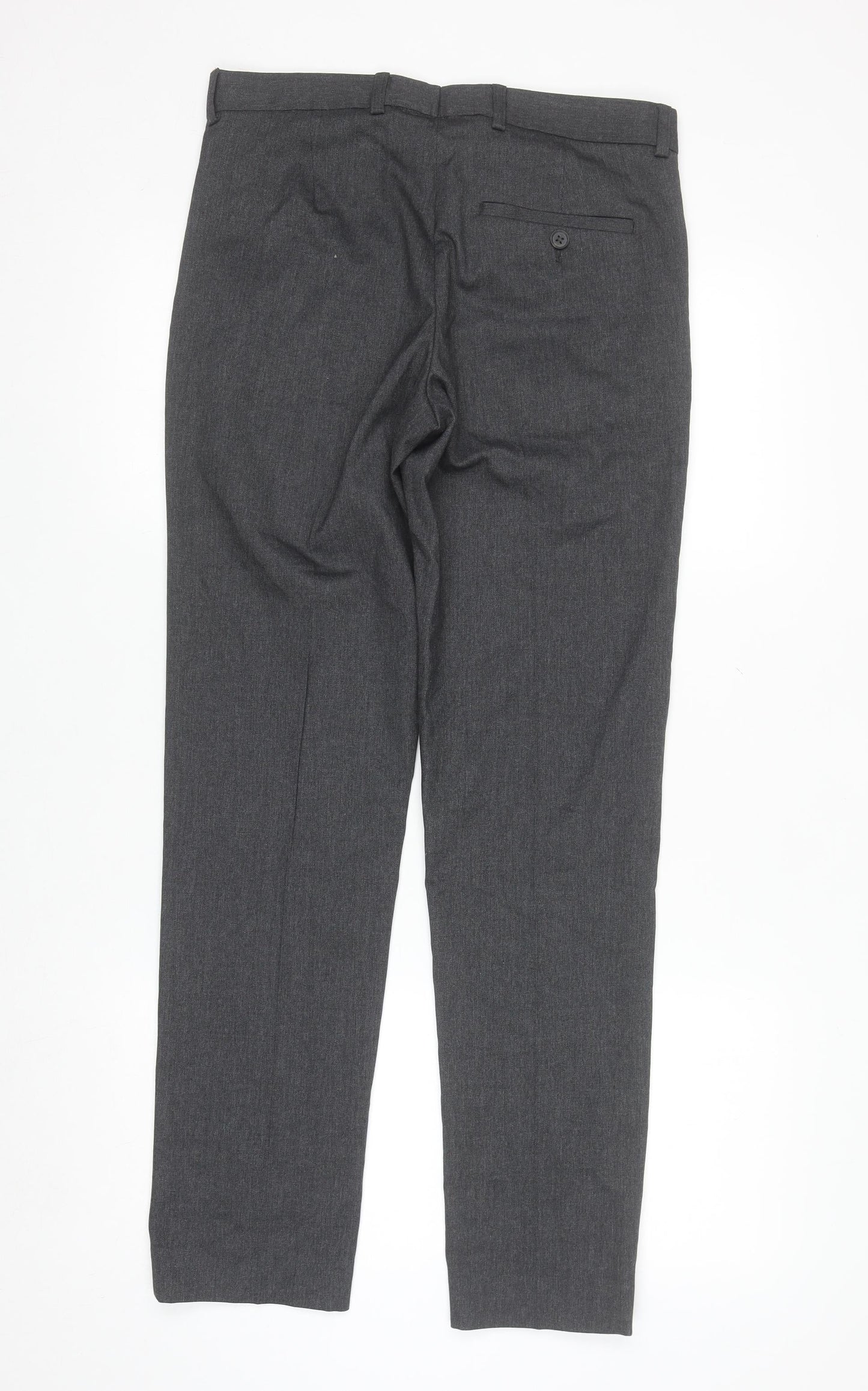 Dunnes Stores Men's Grey Regular Fit Dress Trousers 30W 31L