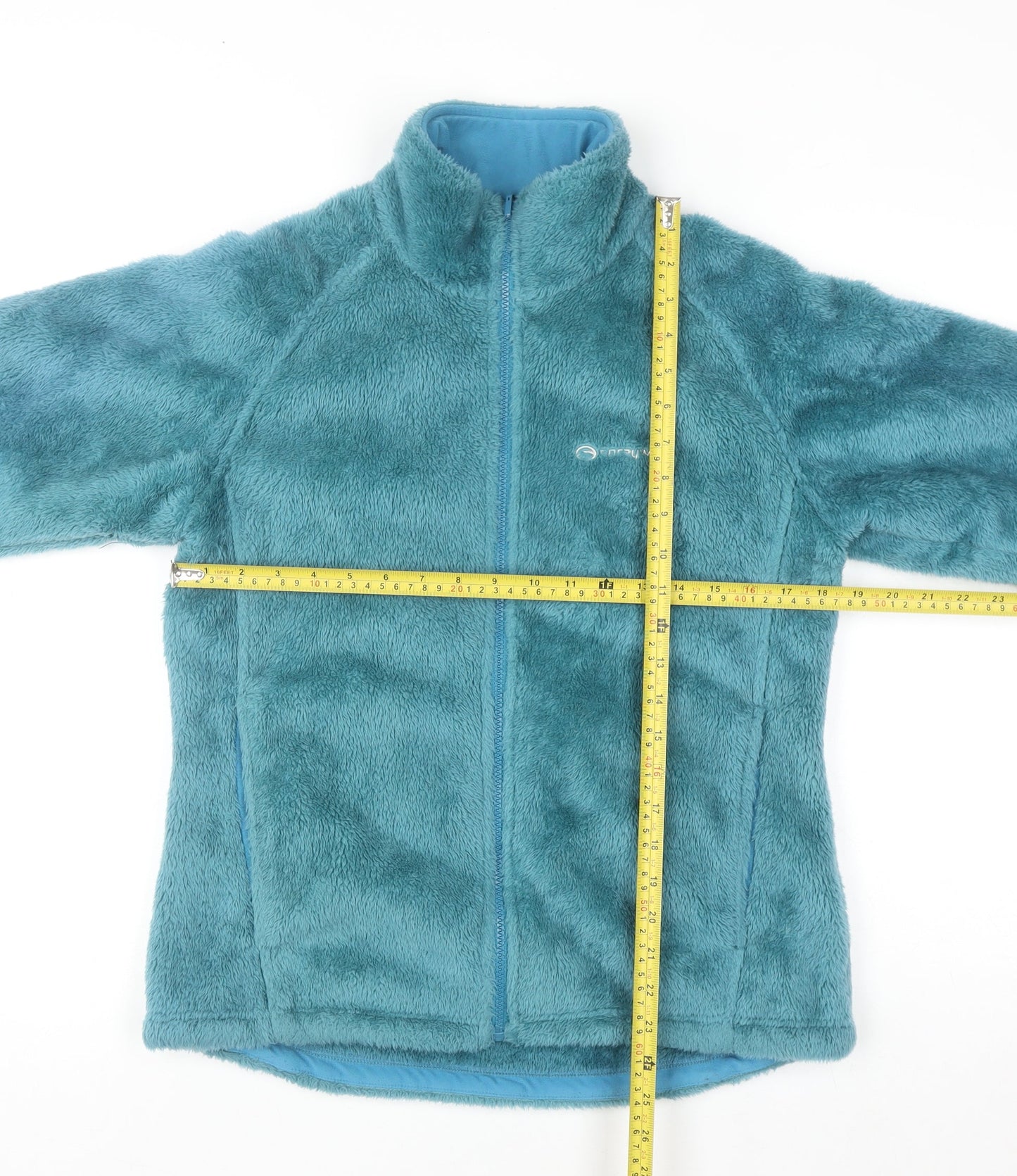 Sprayway Women's Blue Full Zip Fleece Jacket UK 12 M Polyester