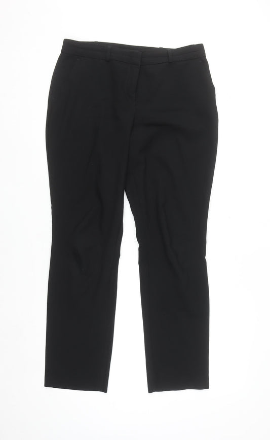 Dunnes Women Black Size 12 Straight Leg Dress Pants Trousers