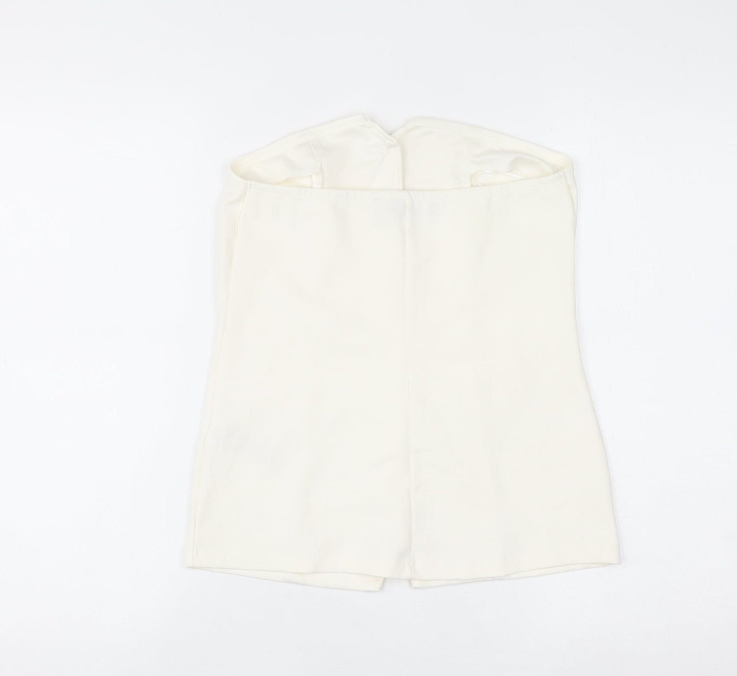 Primark Women Ivory Sleeveless Button Blouse Size S