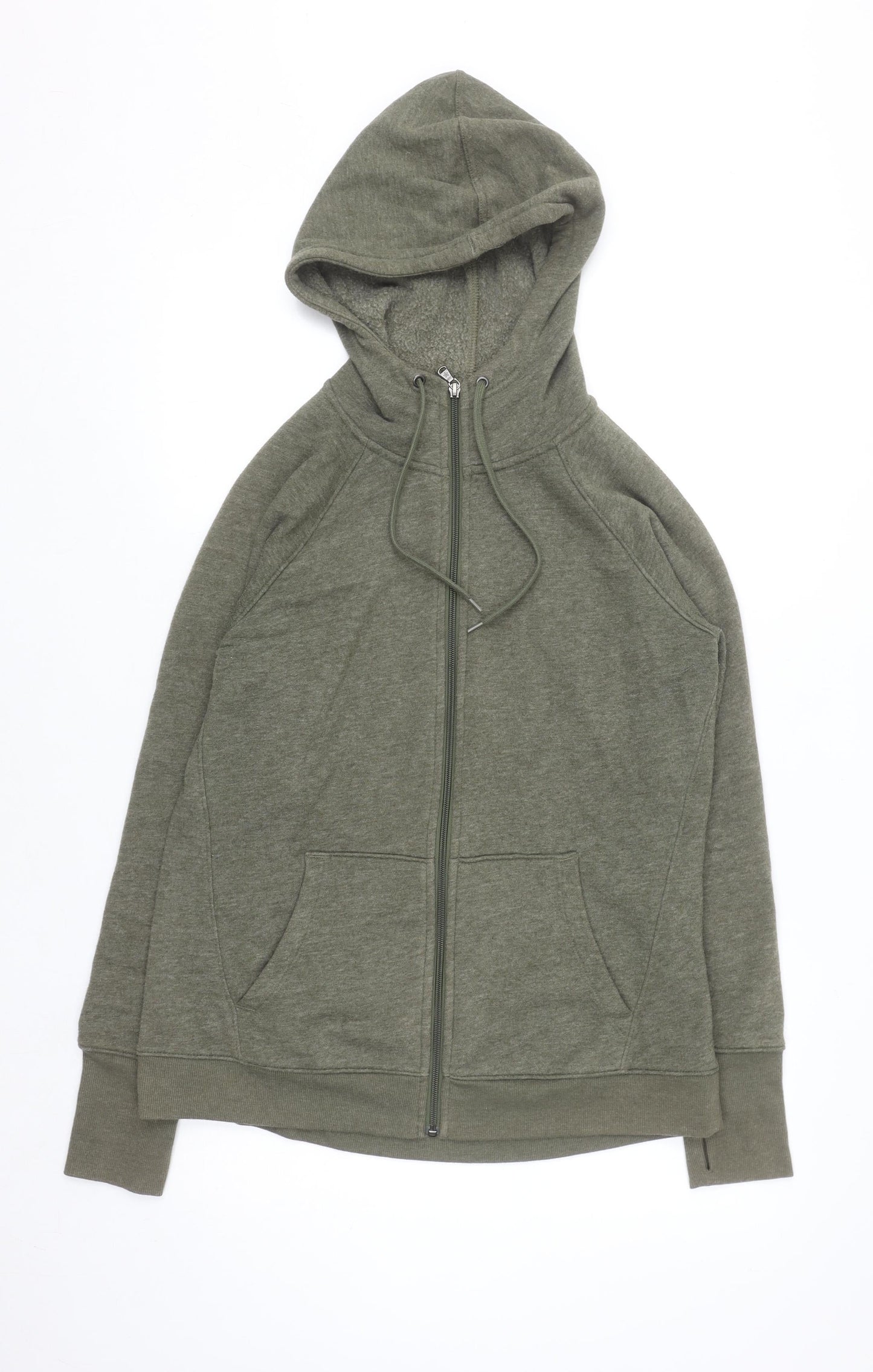 Tek Gear Men's Green Full Zip Fleece Hoodie Size M