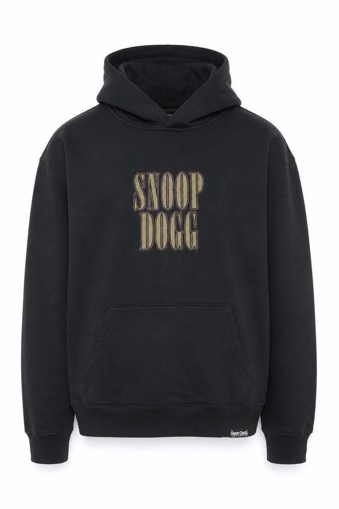 Snoop Dogg Men's Black Pullover Hoodie Small Graphic Print Fleece