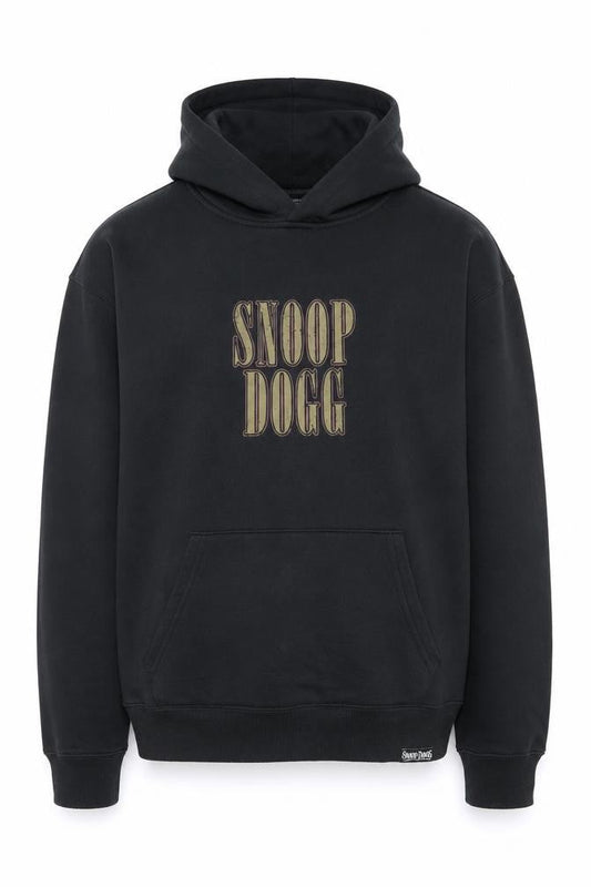 Snoop Dogg Men's Black Pullover Hoodie Small Graphic Print Fleece