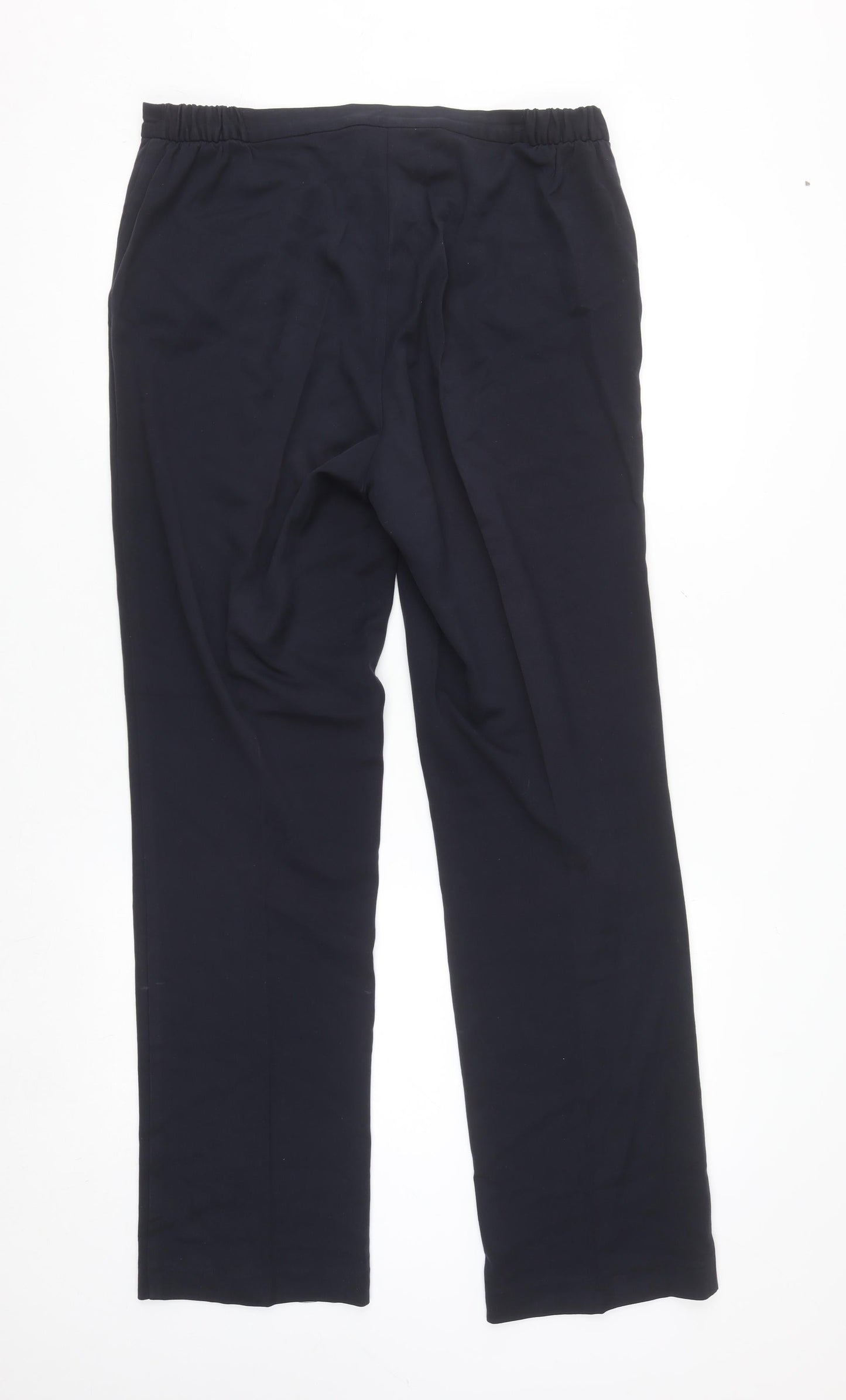 Marks and Spencer Women Blue Size 12 Slim Leg Trousers