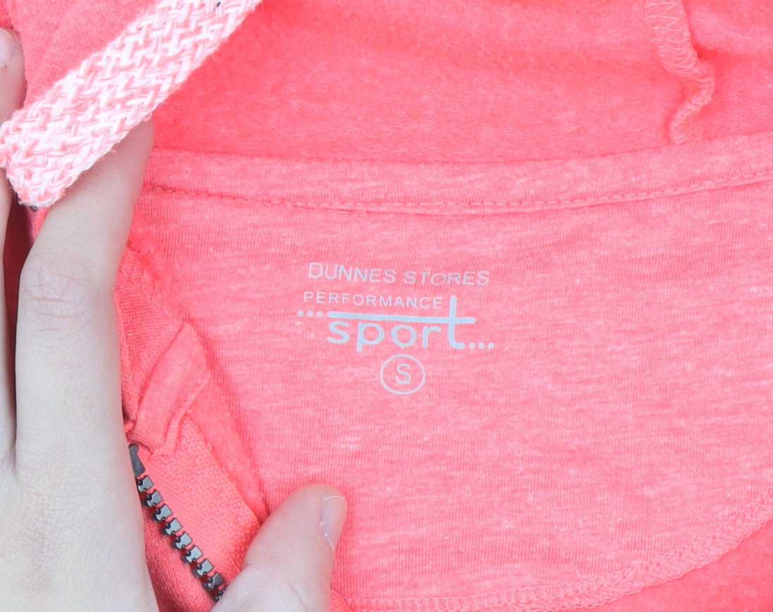 Dunnes Stores Women’s Pink Full Zip Hoodie Small Hooded Fleece