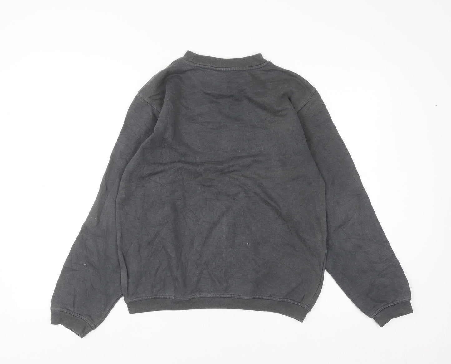 Puma Men’s Grey XL Crew Neck Pullover Sweatshirt Logo Fleece