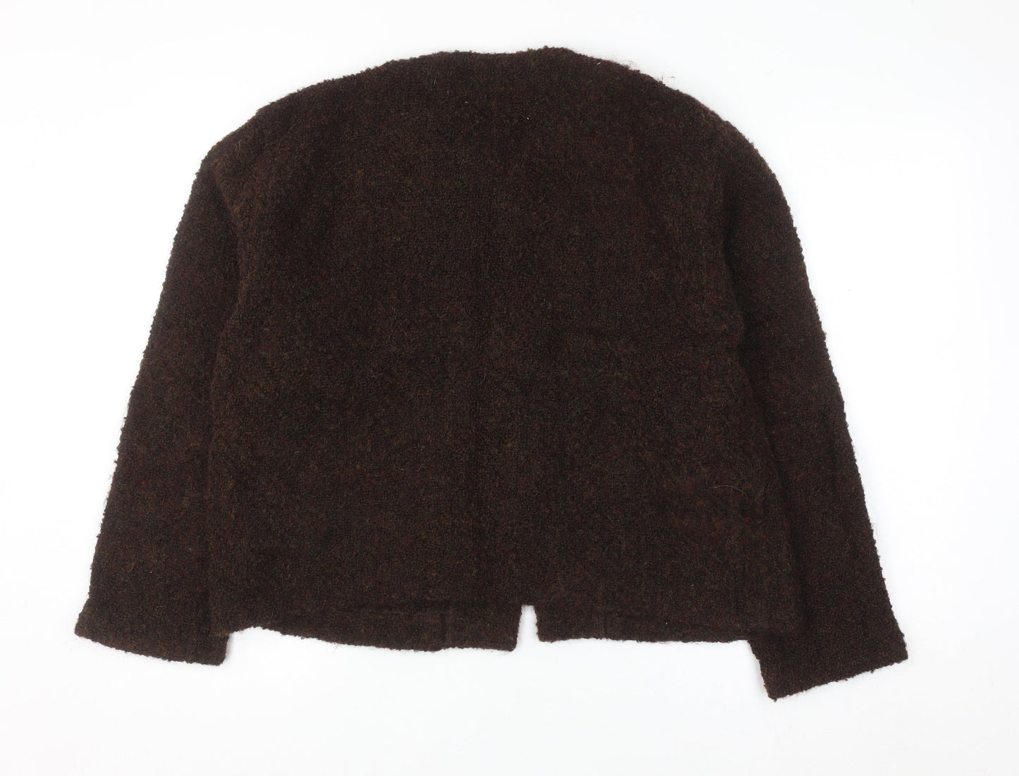 The J. Peterman Company Women's Brown Wool Cardigan L