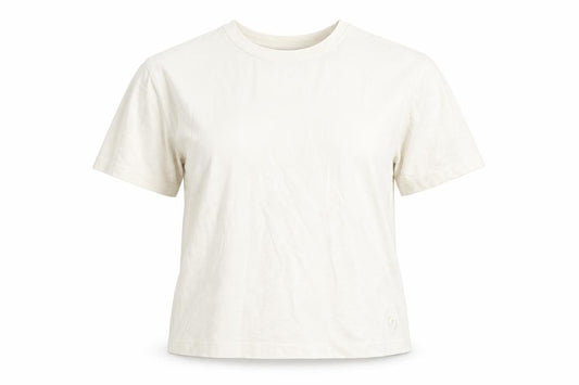 Gym+Coffee Women's Beige XS Relaxed Cotton T-Shirt