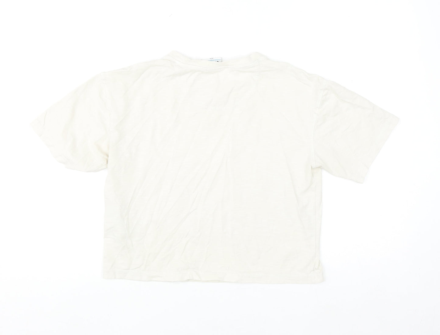 Gym+Coffee Women's Beige XS Relaxed Cotton T-Shirt