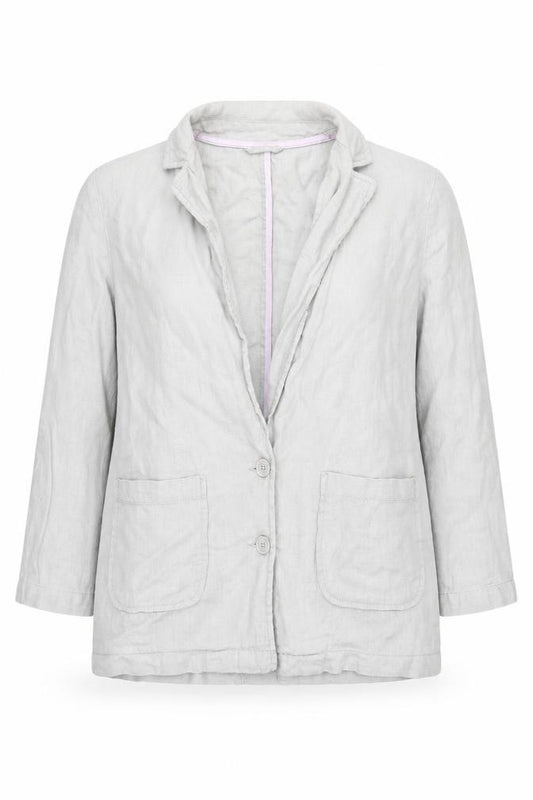 Topshop Women’s Grey Linen Blazer Jacket Size 14