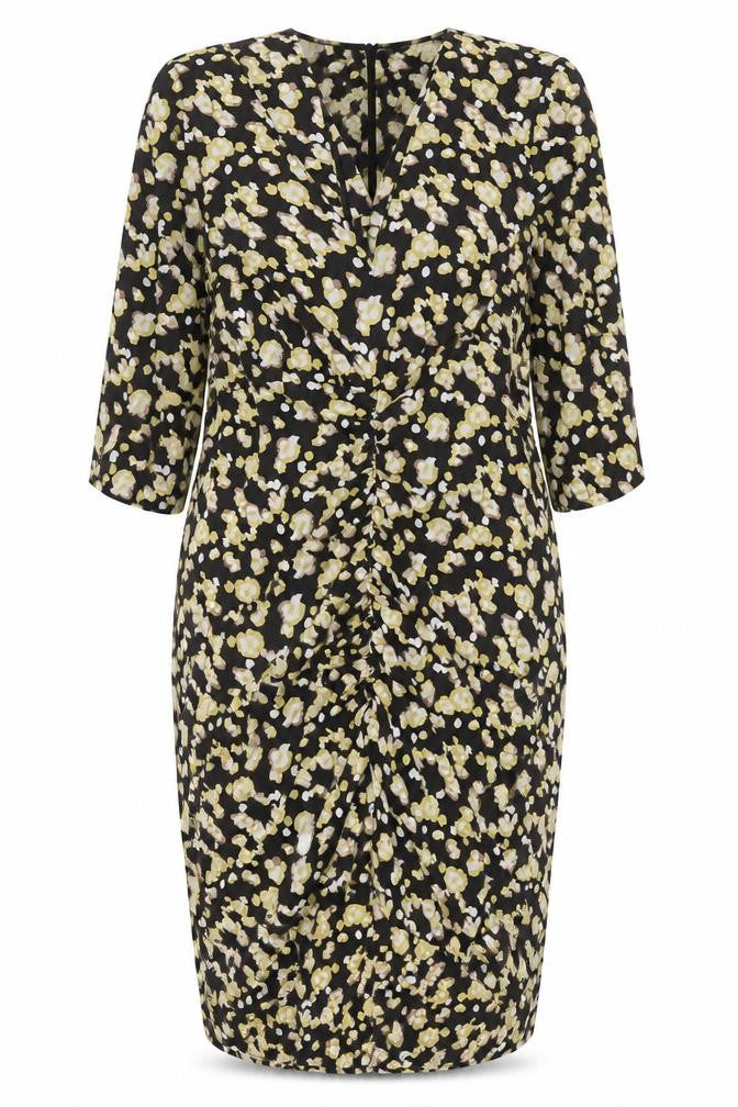 Next Womens Multicoloured Floral Ruched Midi Dress Size 20