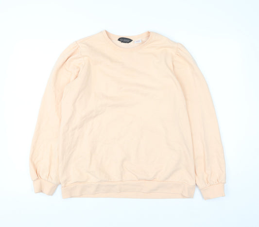 Avenue Women Peach Pullover Sweatshirt Size 12-14 Cotton Blend
