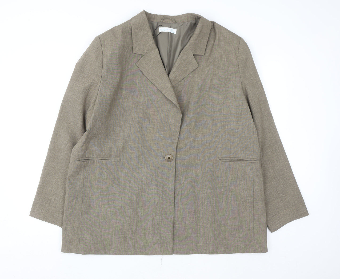 Primark Cares Women’s Beige Single Breasted Blazer XL Polyester