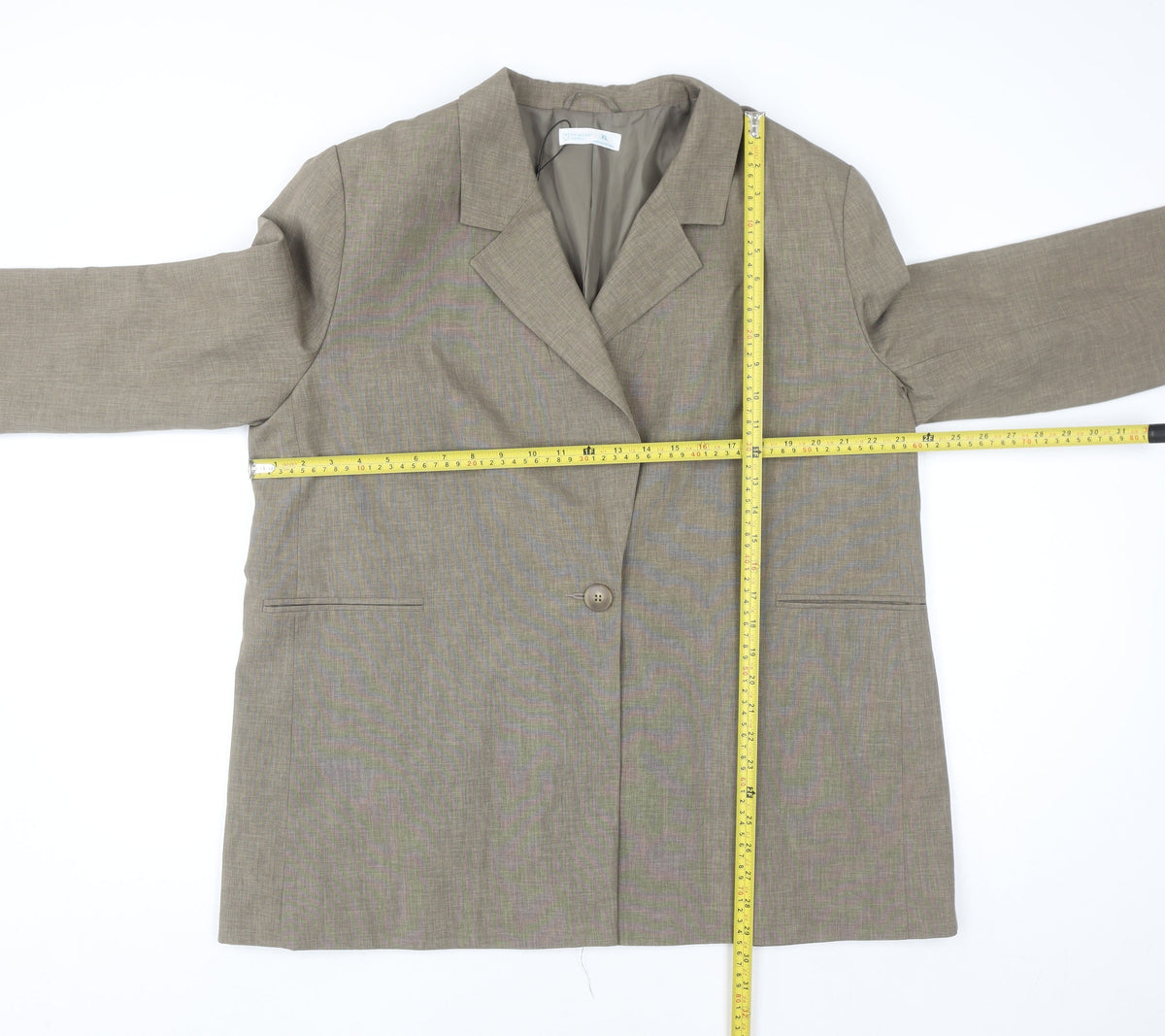 Primark Cares Women’s Beige Single Breasted Blazer XL Polyester