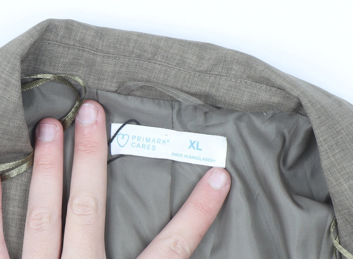Primark Cares Women’s Beige Single Breasted Blazer XL Polyester