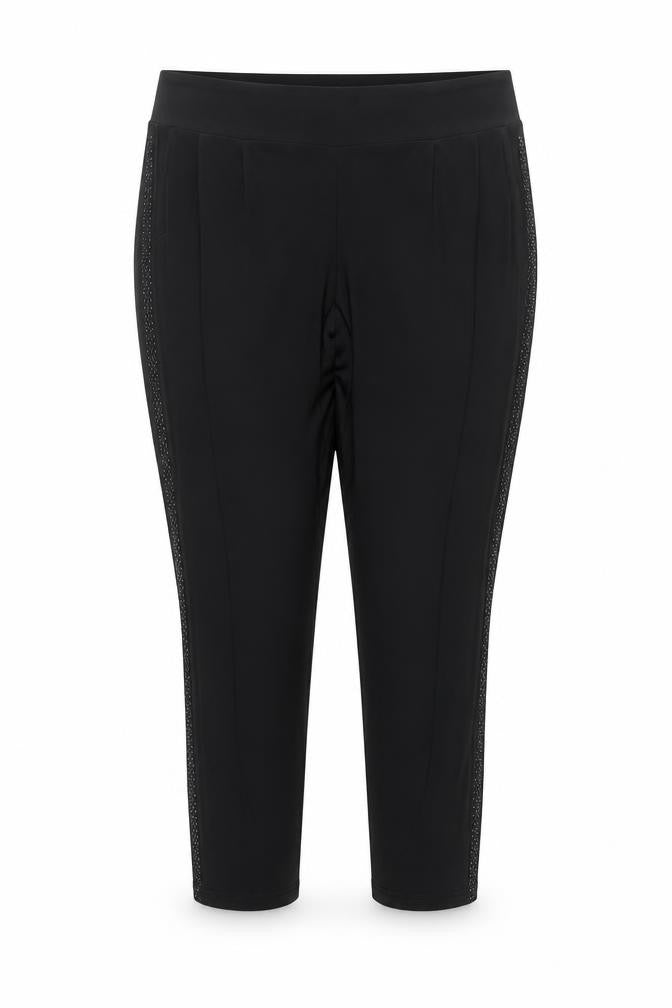 Klass Women’s Black Size 20 Stretch Tapered Trousers with Sequin Detail