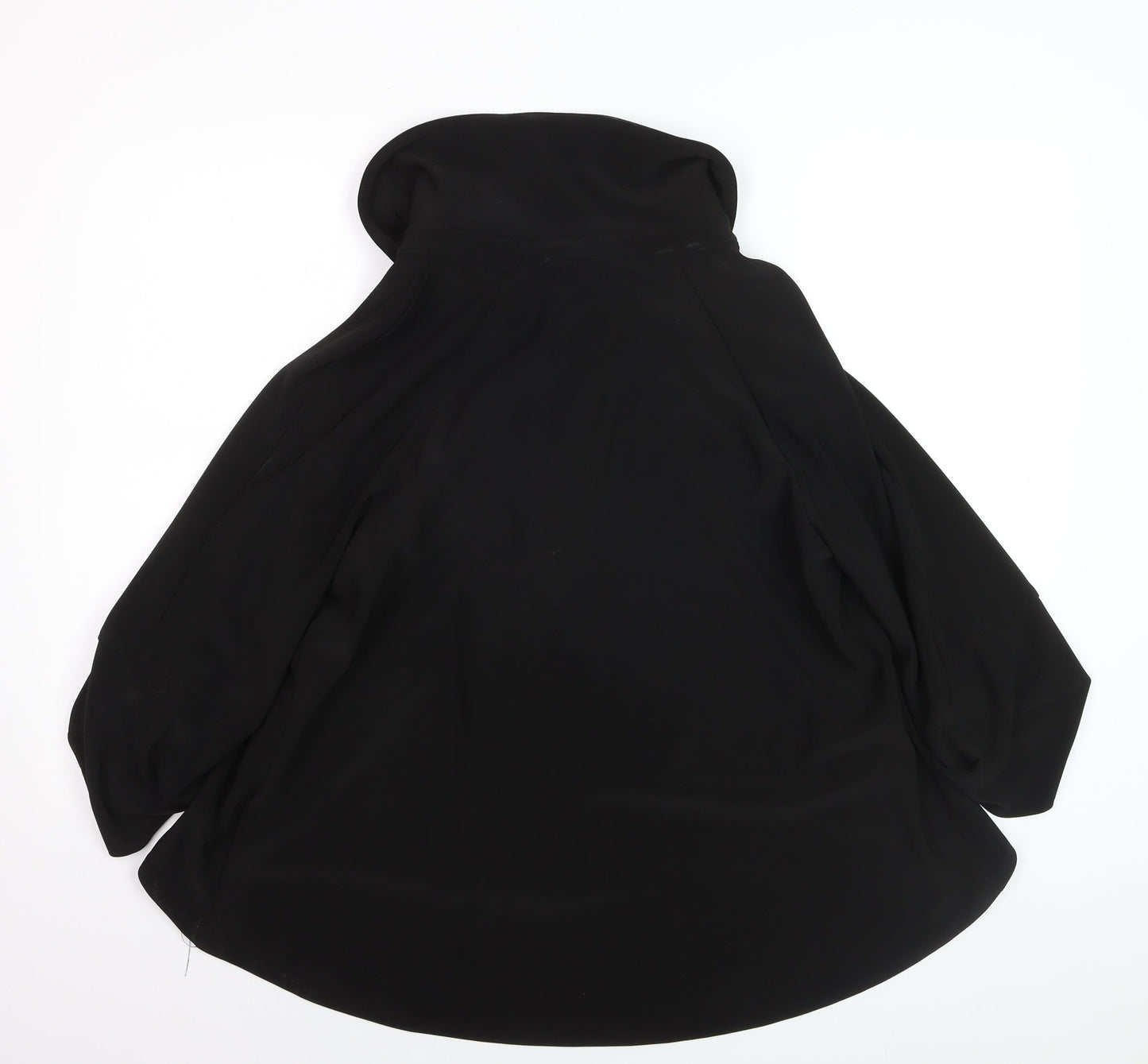 Joseph Ribkoff Women Black Size 10 Cape Jacket Mid-Length Elegant
