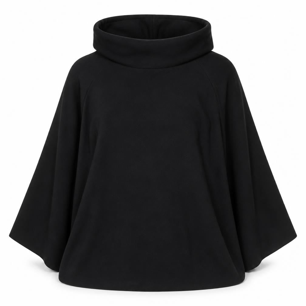 Joseph Ribkoff Women Black Size 10 Cape Jacket Mid-Length Elegant