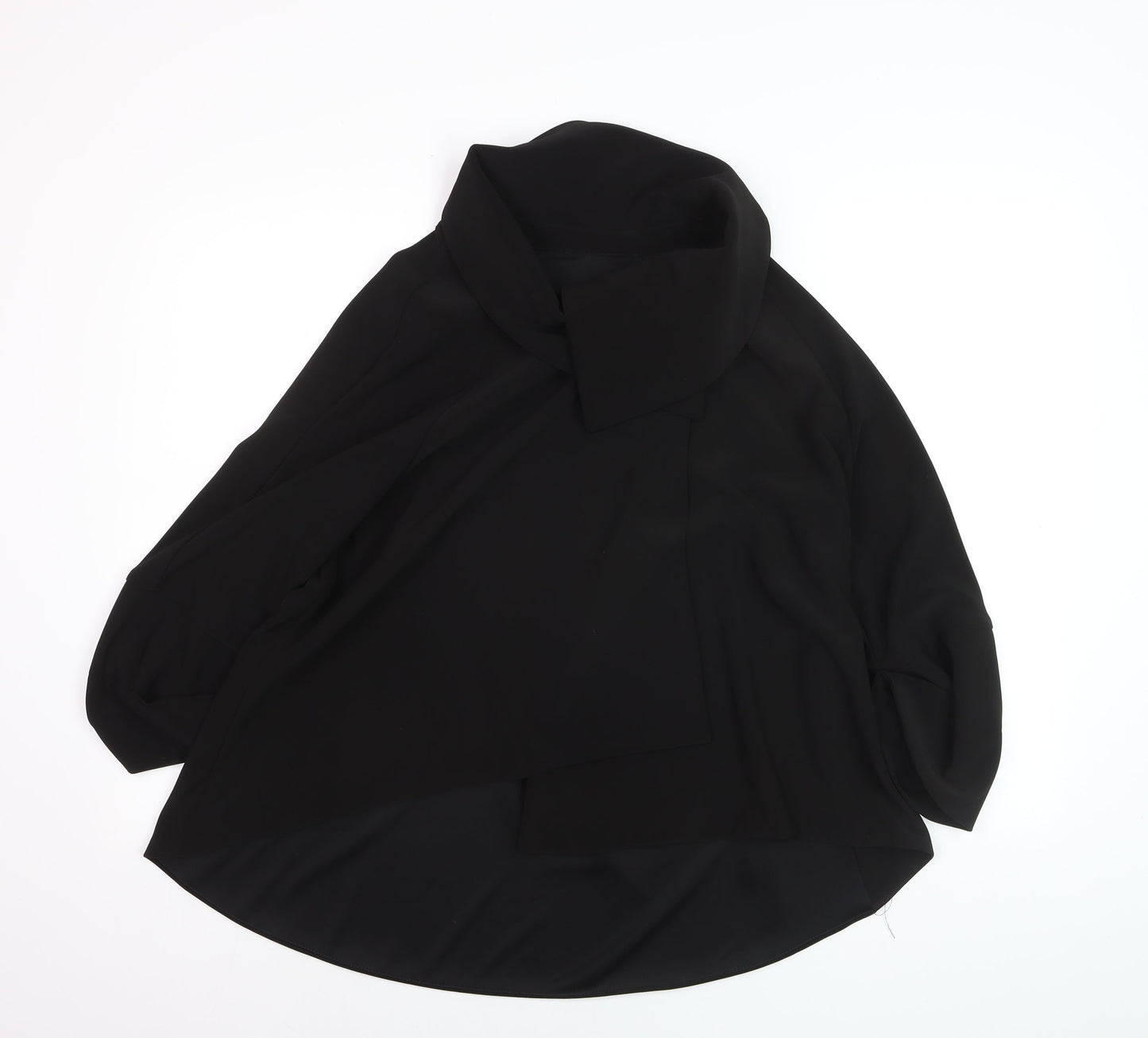 Joseph Ribkoff Women Black Size 10 Cape Jacket Mid-Length Elegant