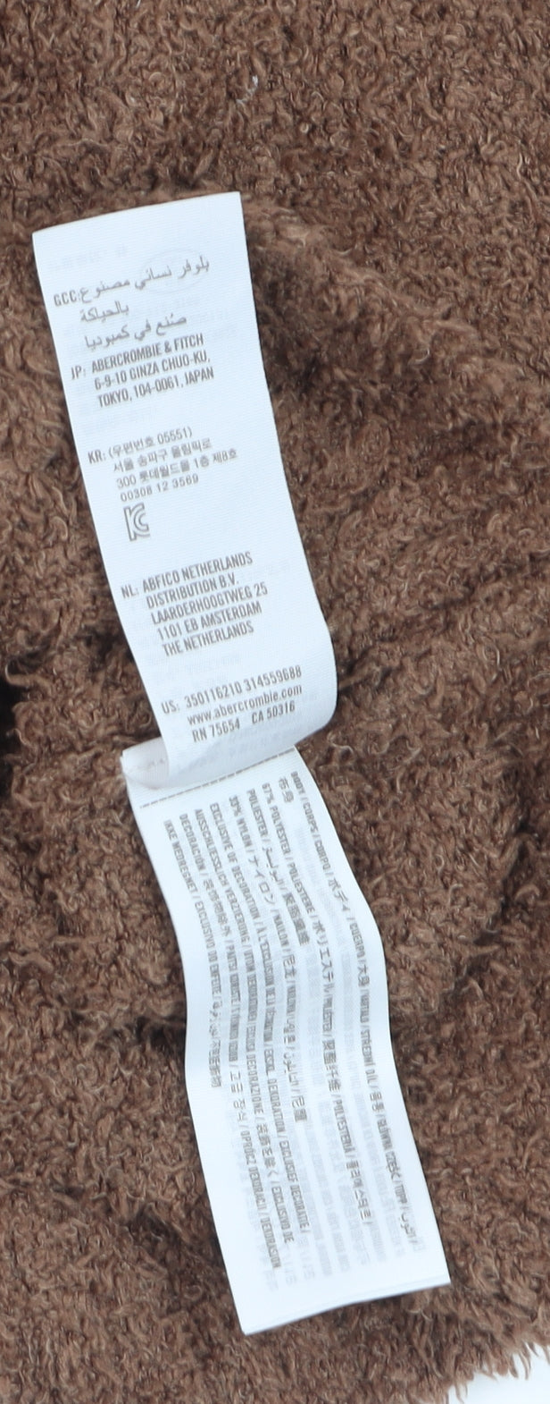 Hollister Women Brown Fleece 1/4 Zip Jumper XXS
