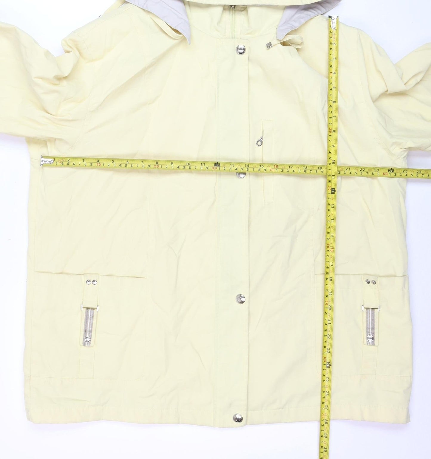 Mackintosh New England Women’s Yellow Hooded Rain Coat Jacket XL