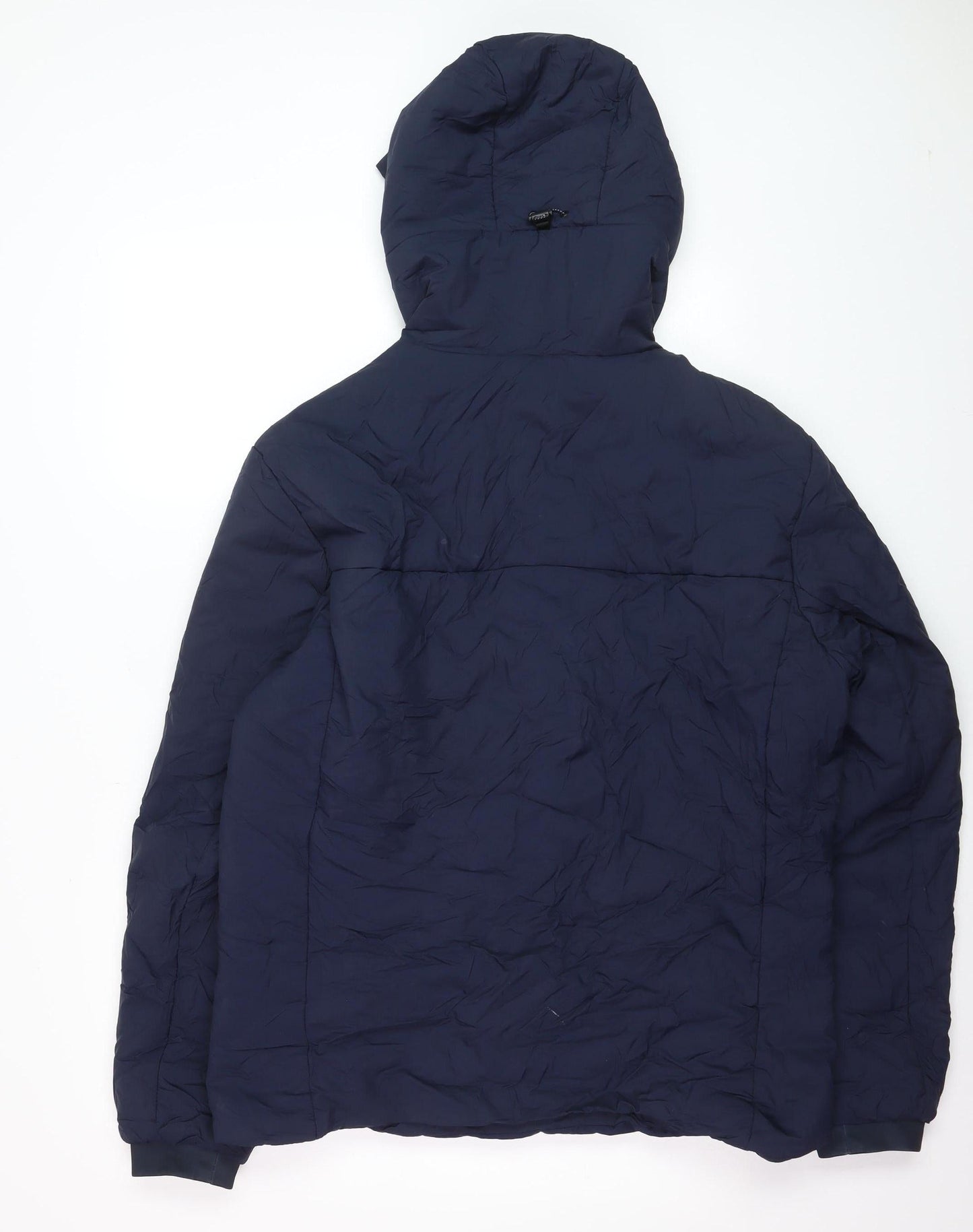 Tommy Jeans Men's Blue Hooded Puffer Jacket Size L Regular Fit