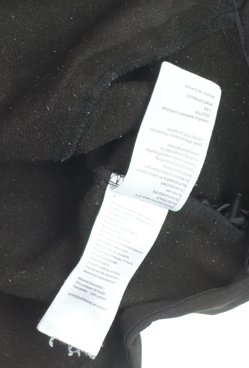 Mountain Warehouse Women's Black Softshell Hooded Jacket UK 14