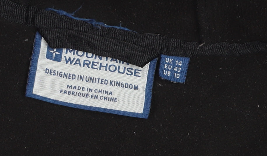 Mountain Warehouse Women's Black Softshell Hooded Jacket UK 14