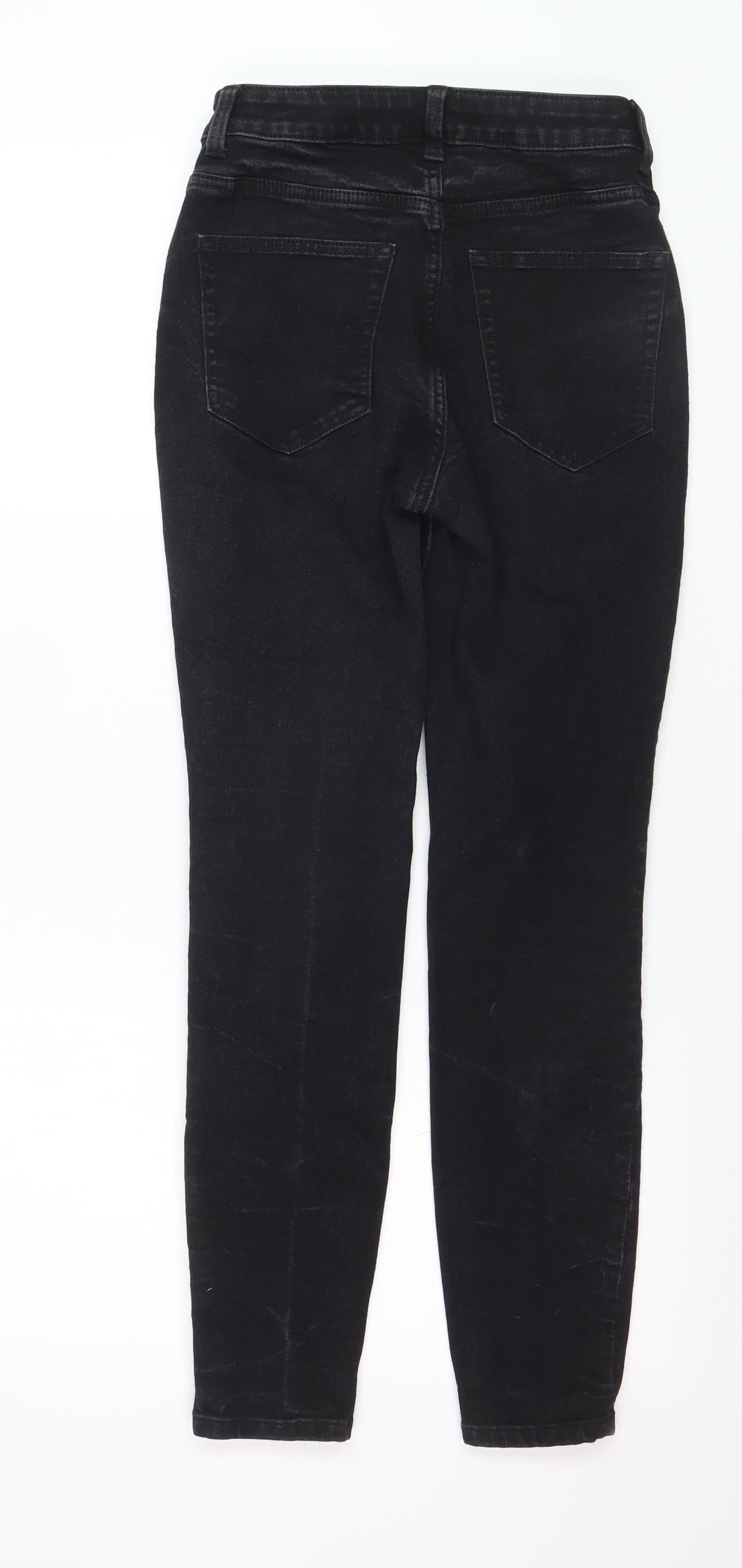 H&M Divided Women's Black Skinny High Rise Stretch Jeans Size 8