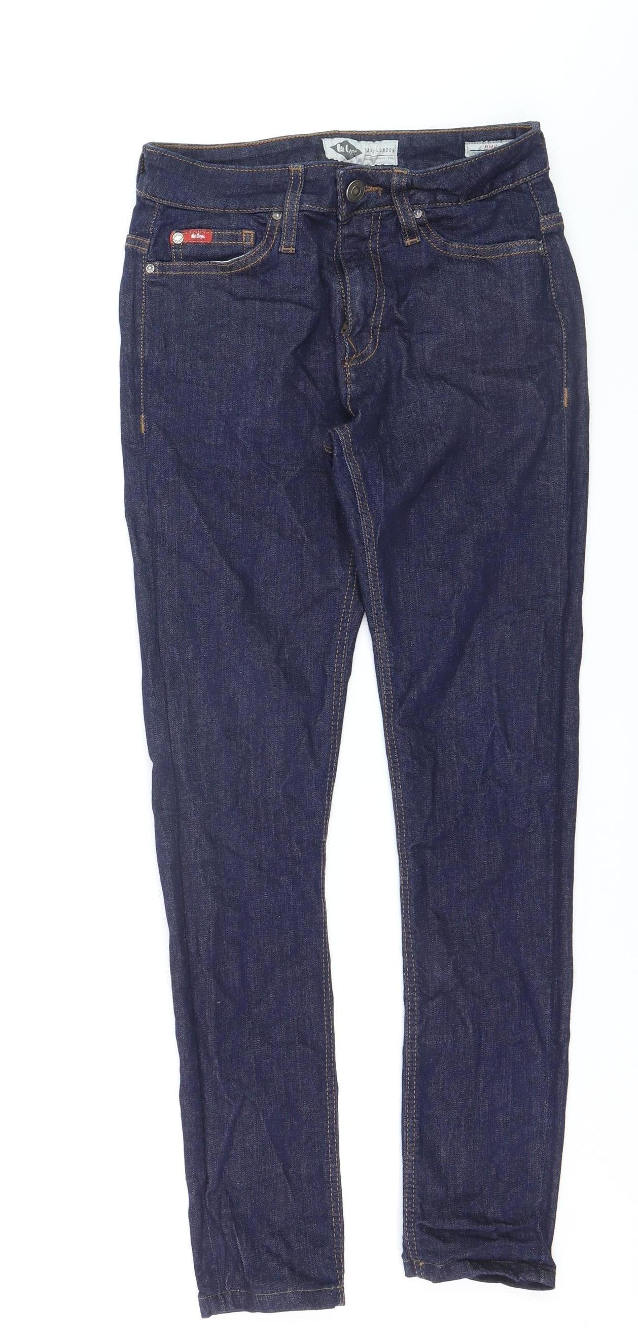 Lee Cooper Women's Blue Skinny Jeans Size 10 Mid Rise Denim