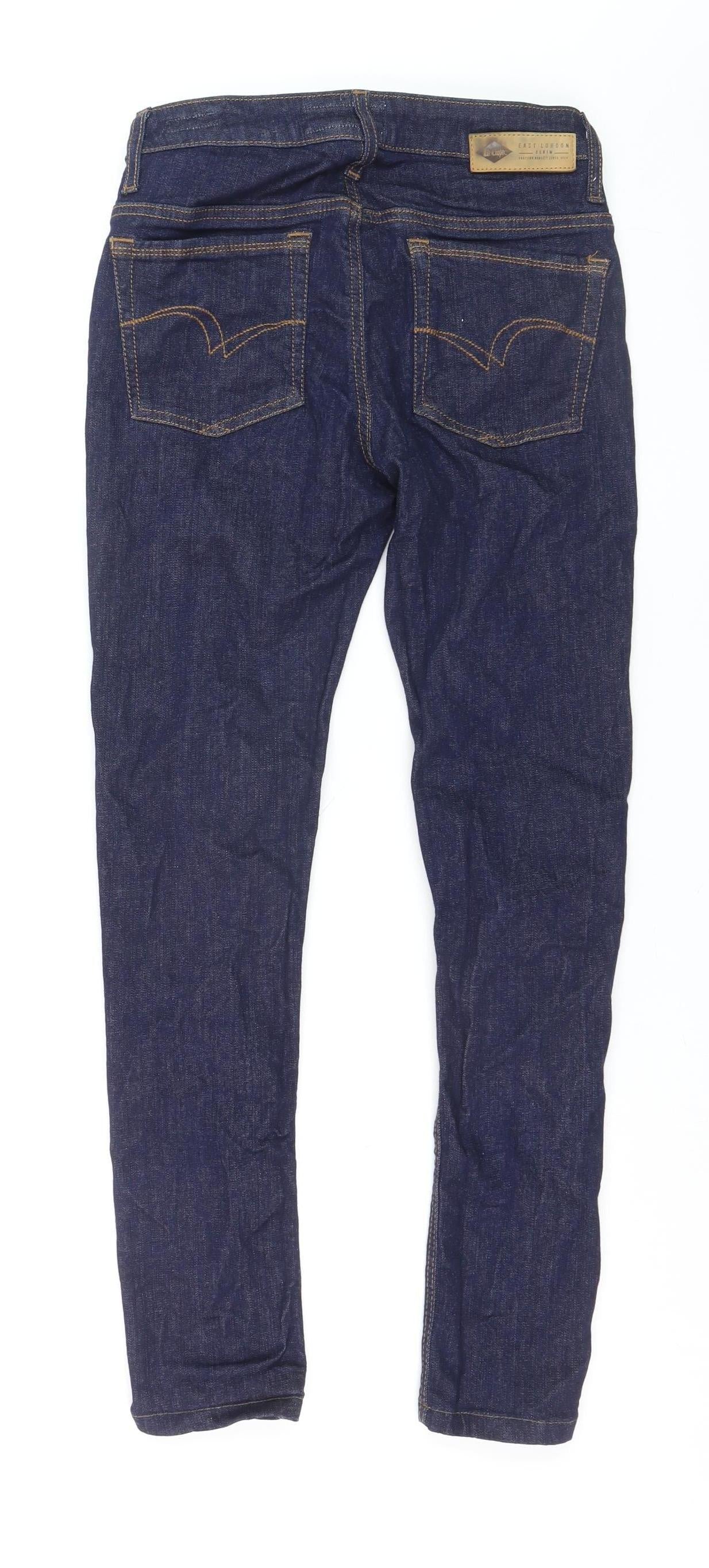 Lee Cooper Women's Blue Skinny Jeans Size 10 Mid Rise Denim