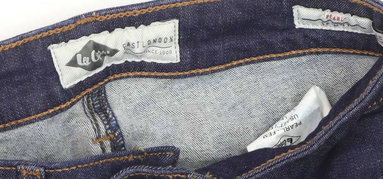 Lee Cooper Women's Blue Skinny Jeans Size 10 Mid Rise Denim
