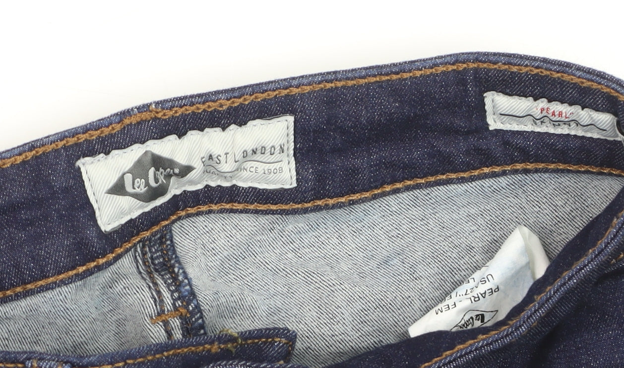 Lee Cooper Women's Blue Skinny Jeans Size 10 Mid Rise Denim