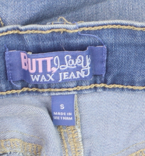Wax Jean Women's Light Blue Denim Shorts Size S Cuffed 5-Pocket