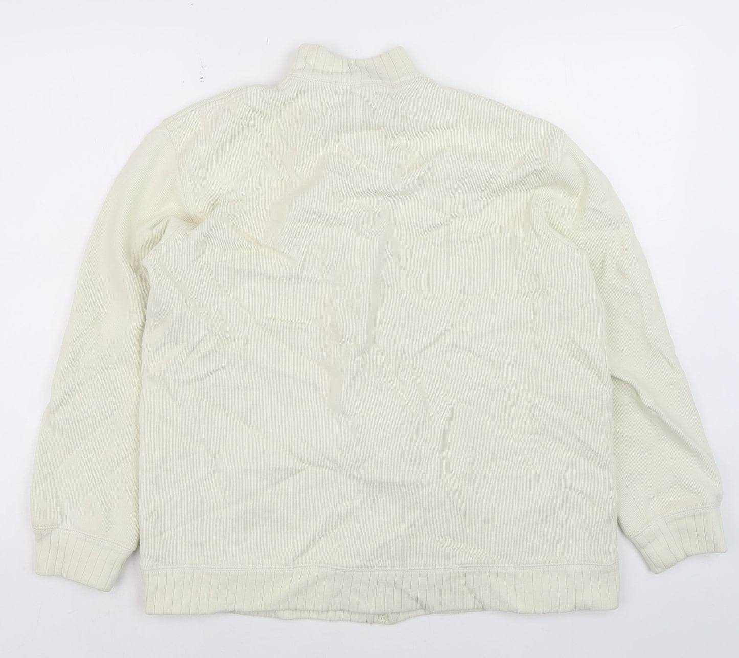 Ralph Lauren Men's Ivory Cotton Full Zip Basic Jacket Size L