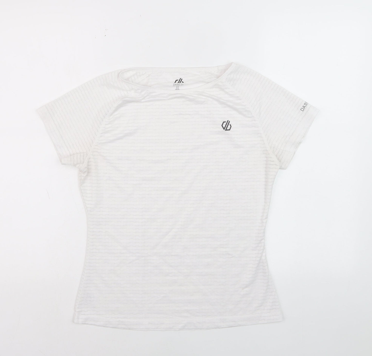 Dare 2b Womens White Short Sleeve Active T-Shirt Size 8