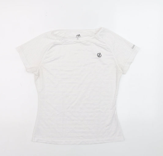 Dare 2b Womens White Short Sleeve Active T-Shirt Size 8