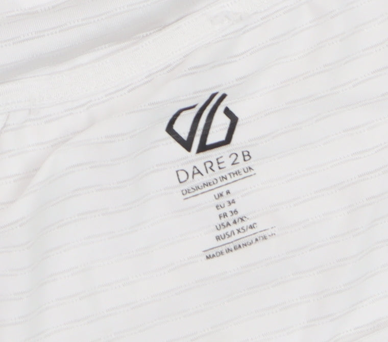 Dare 2b Womens White Short Sleeve Active T-Shirt Size 8
